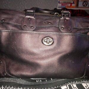 Coach Ryder Satchel Metallic bronze